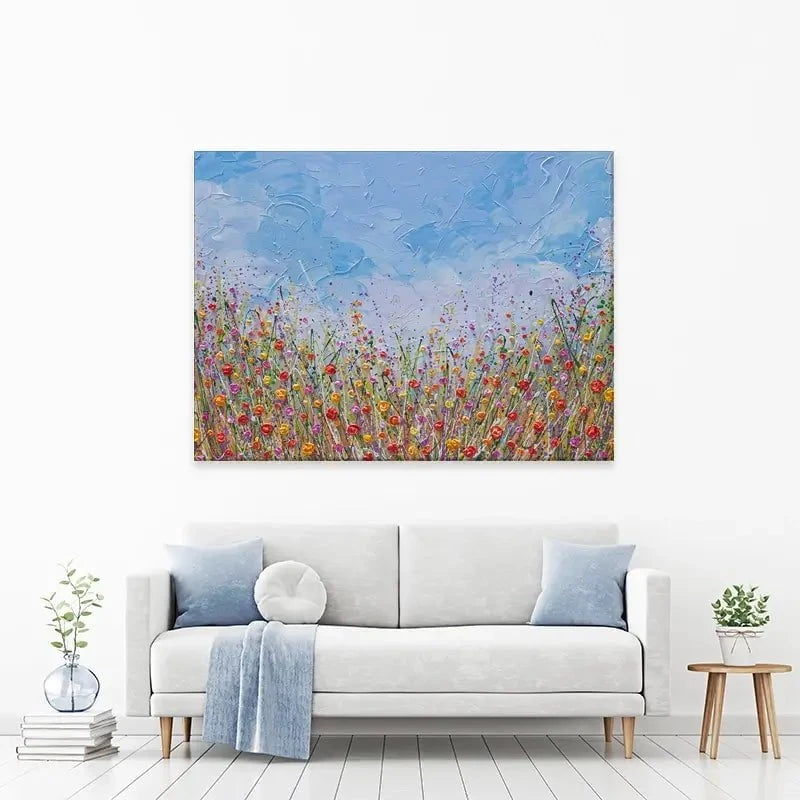 Vibrant Flower Field Canvas Print Vibrant Flower Field Canvas Print wall art product Olga Tkachyk