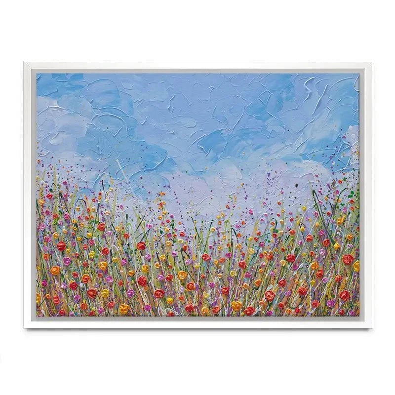 Vibrant Flower Field Canvas Print Vibrant Flower Field Canvas Print wall art product Olga Tkachyk