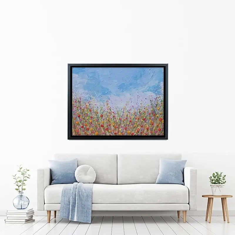 Vibrant Flower Field Canvas Print Vibrant Flower Field Canvas Print wall art product Olga Tkachyk