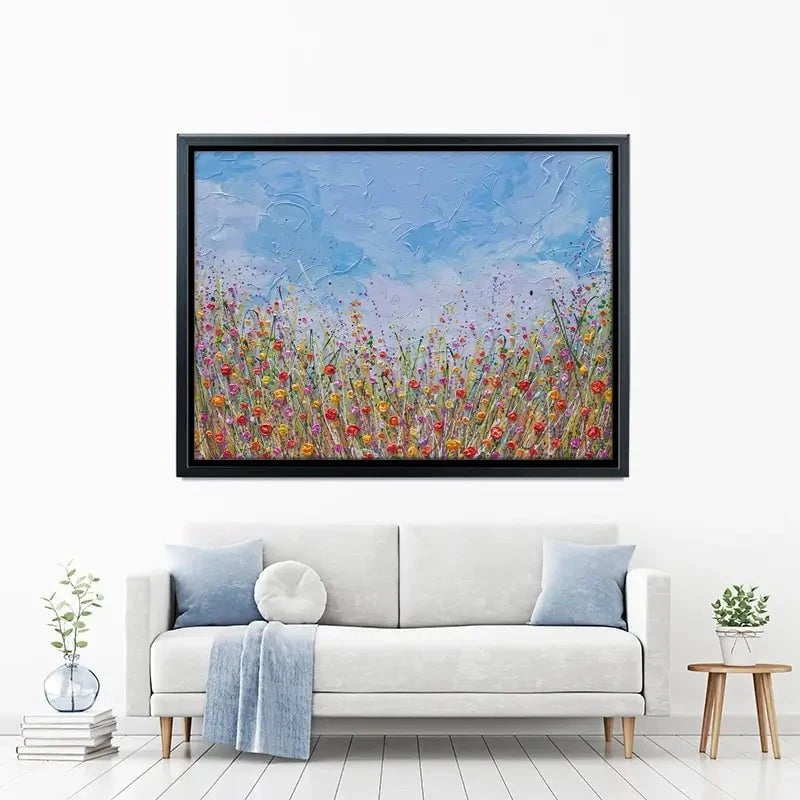 Vibrant Flower Field Canvas Print Vibrant Flower Field Canvas Print wall art product Olga Tkachyk