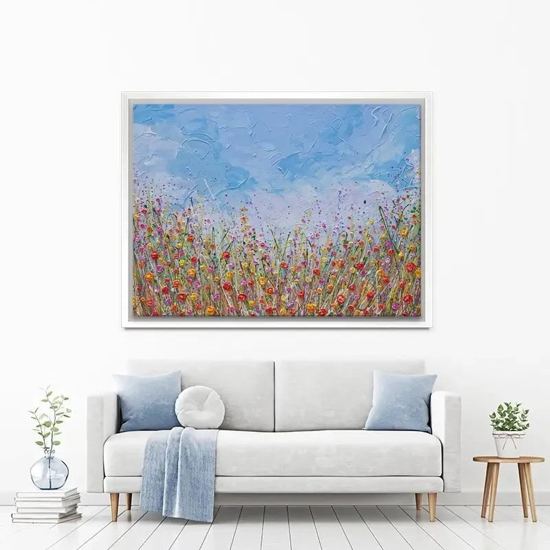 Vibrant Flower Field Canvas Print Vibrant Flower Field Canvas Print wall art product Olga Tkachyk