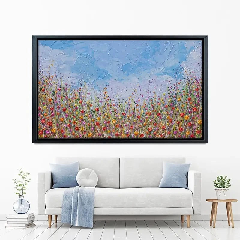 Vibrant Flower Field Canvas Print Vibrant Flower Field Canvas Print wall art product Olga Tkachyk