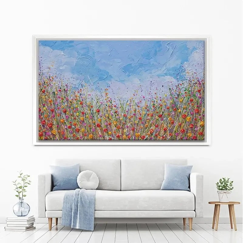 Vibrant Flower Field Canvas Print Vibrant Flower Field Canvas Print wall art product Olga Tkachyk