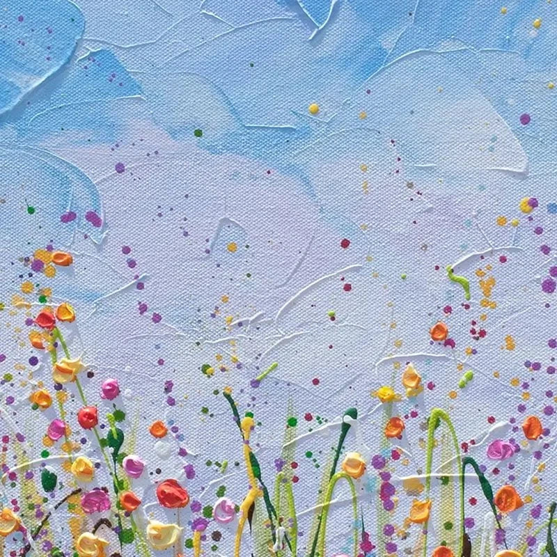 Vibrant Flower Field Canvas Print Vibrant Flower Field Canvas Print wall art product Olga Tkachyk