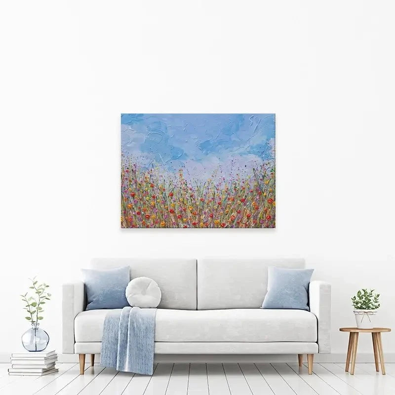 Vibrant Flower Field Canvas Print Vibrant Flower Field Canvas Print wall art product Olga Tkachyk
