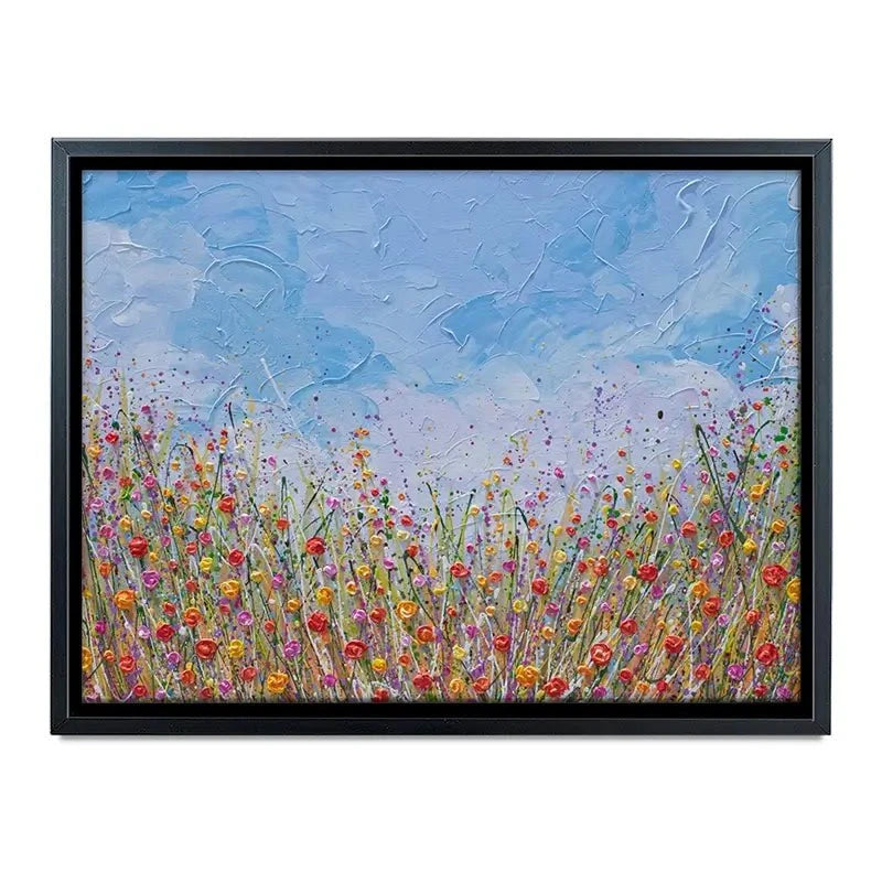 Vibrant Flower Field Canvas Print Vibrant Flower Field Canvas Print wall art product Olga Tkachyk