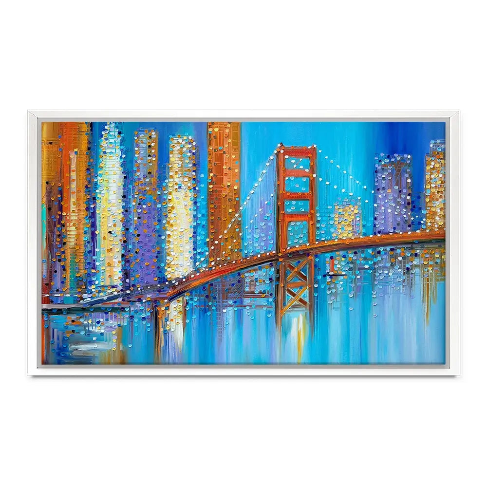 Vibrant Golden Gate Bridge Canvas Print Vibrant Golden Gate Bridge Canvas Print wall art product Ekaterina Ermilkina