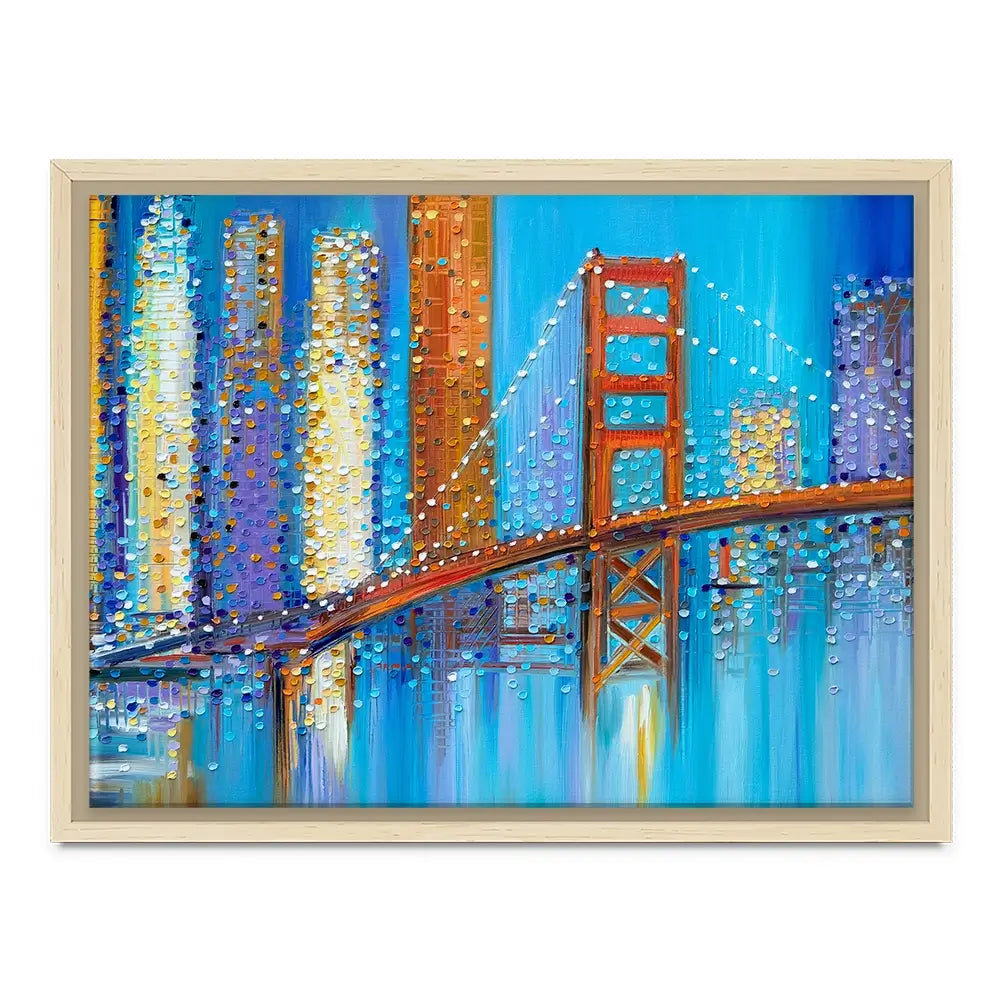Vibrant Golden Gate Bridge Canvas Print Vibrant Golden Gate Bridge Canvas Print wall art product Ekaterina Ermilkina