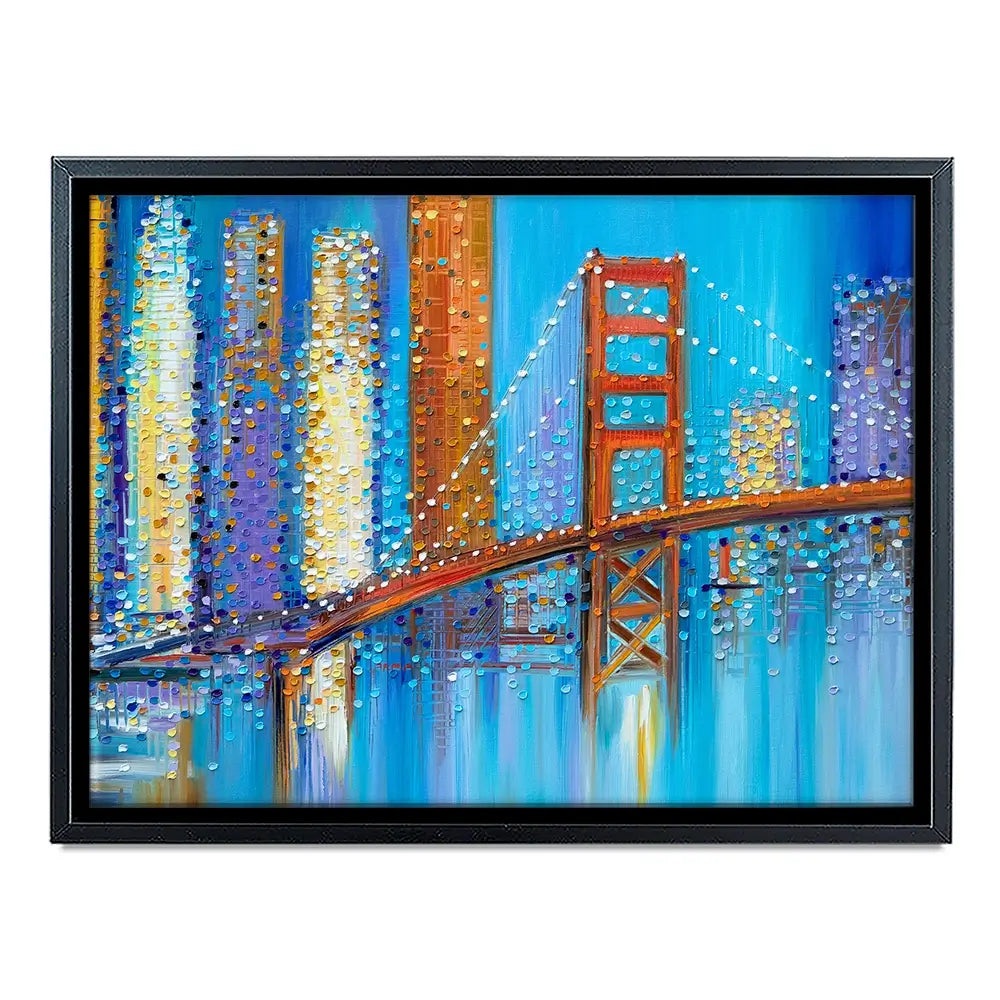 Vibrant Golden Gate Bridge Canvas Print Vibrant Golden Gate Bridge Canvas Print wall art product Ekaterina Ermilkina