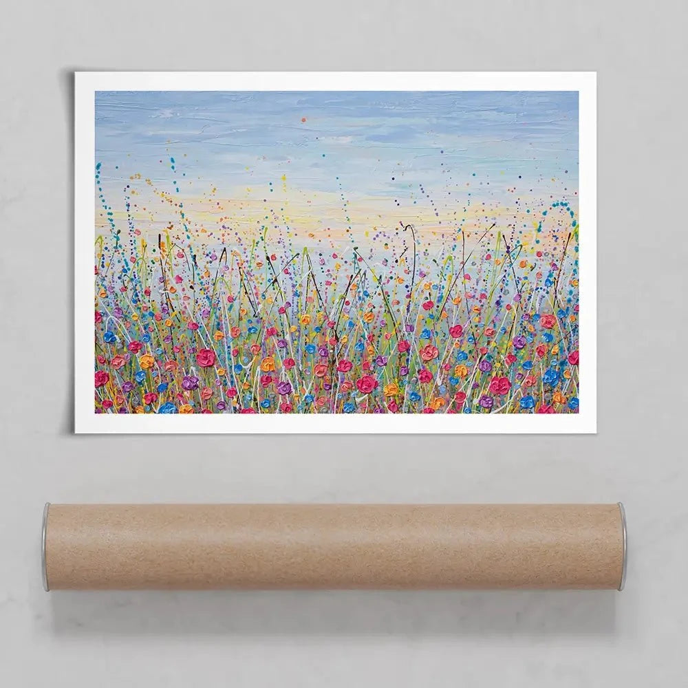 Vibrant Meadow Art Print Vibrant Meadow Art Print wall art product Olga Tkachyk