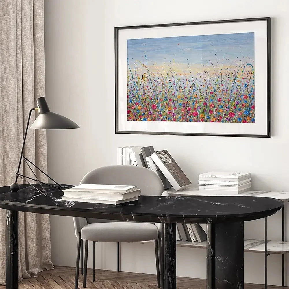 Vibrant Meadow Framed Art Print Vibrant Meadow Framed Art Print wall art product Olga Tkachyk