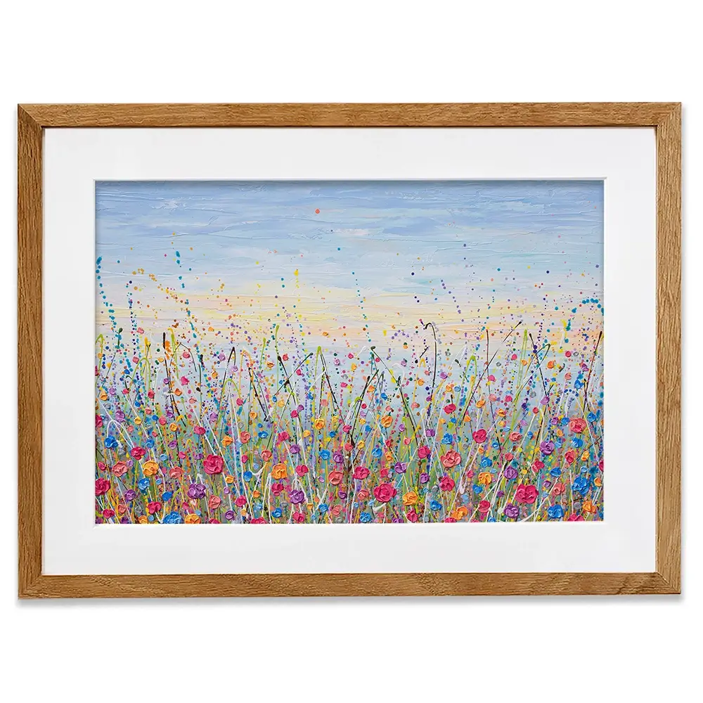 Vibrant Meadow Framed Art Print Vibrant Meadow Framed Art Print wall art product Olga Tkachyk
