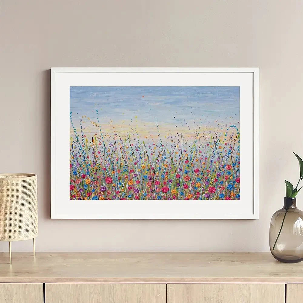 Vibrant Meadow Framed Art Print Vibrant Meadow Framed Art Print wall art product Olga Tkachyk