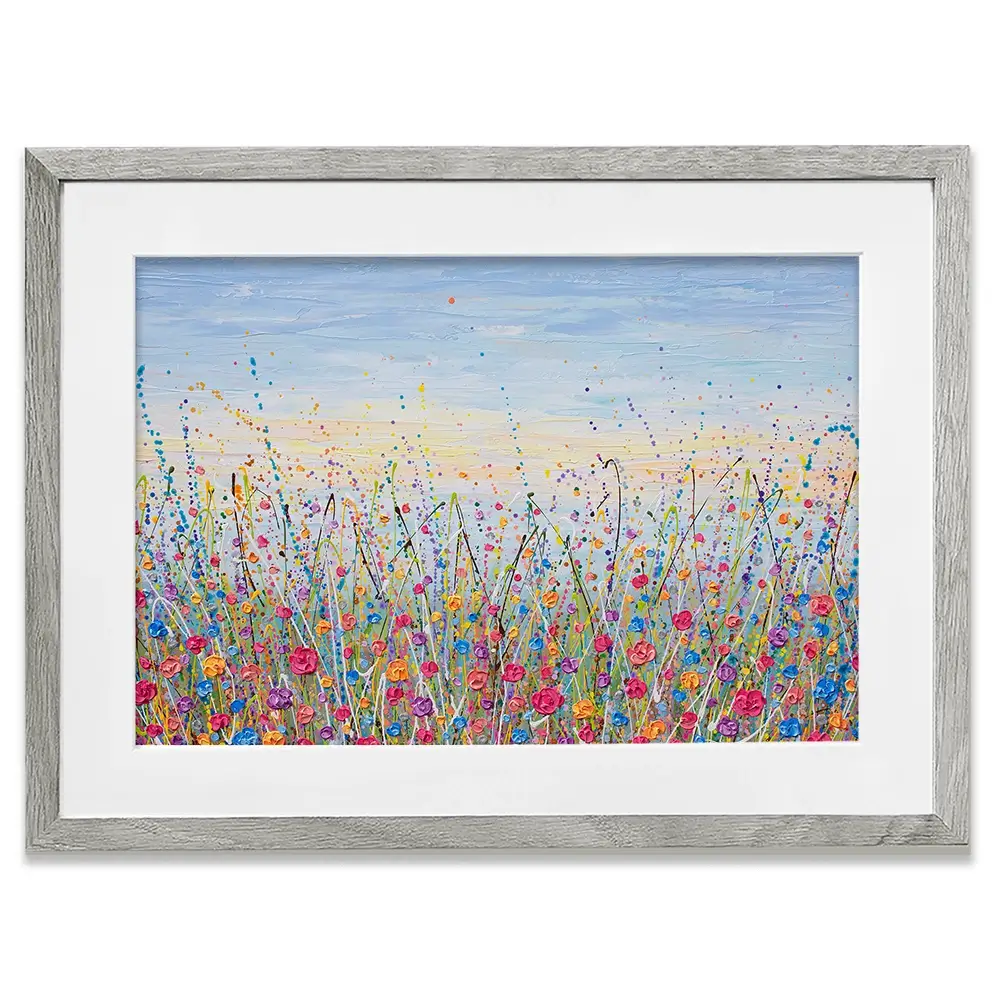 Vibrant Meadow Framed Art Print Vibrant Meadow Framed Art Print wall art product Olga Tkachyk