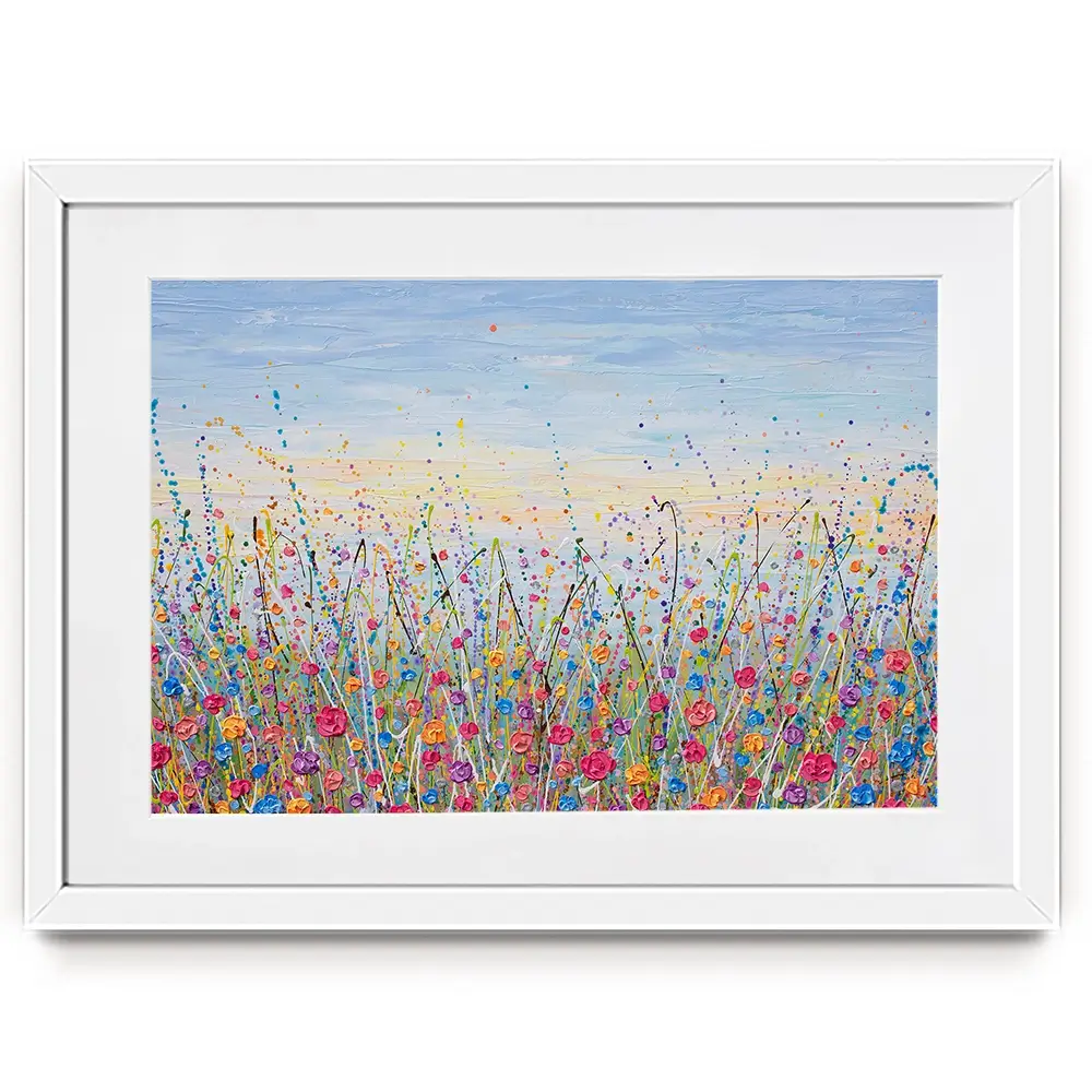 Vibrant Meadow Framed Art Print Vibrant Meadow Framed Art Print wall art product Olga Tkachyk