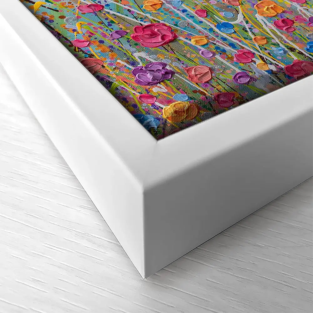 Vibrant Meadow Square Canvas Print Vibrant Meadow Square Canvas Print wall art product Art Print Shop