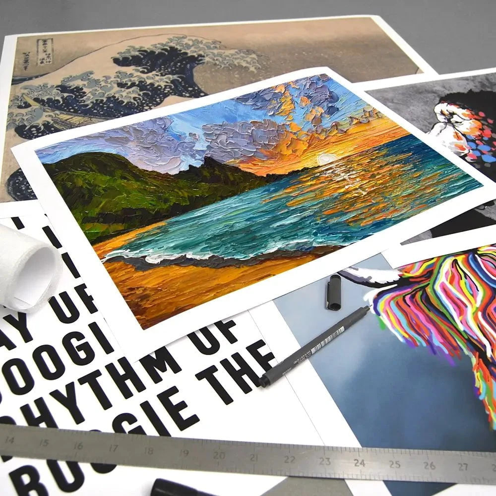 Vibrant Mountain Sunset Art Print Vibrant Mountain Sunset Art Print wall art product Olga Tkachyk