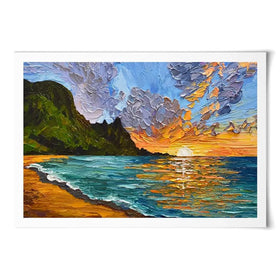 Vibrant Mountain Sunset Art Print Vibrant Mountain Sunset Art Print wall art product Olga Tkachyk