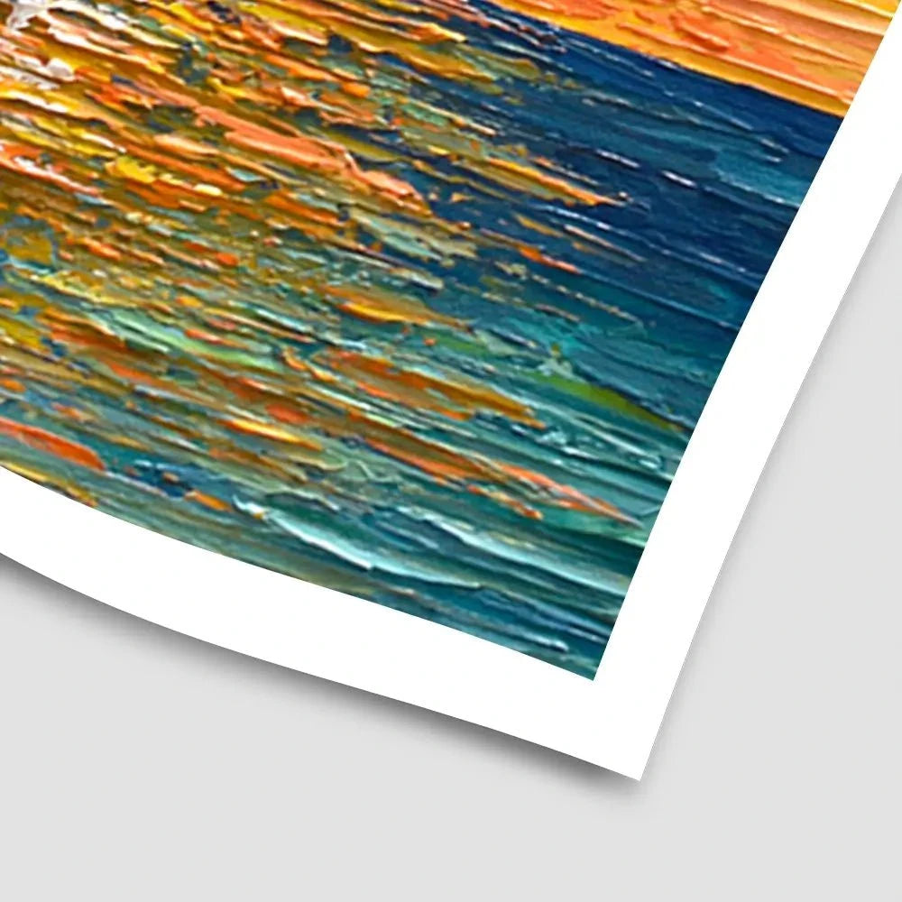 Vibrant Mountain Sunset Art Print Vibrant Mountain Sunset Art Print wall art product Olga Tkachyk