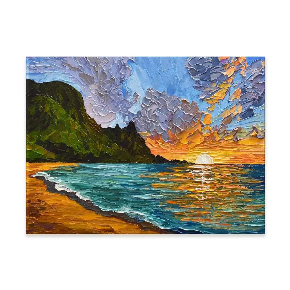 Vibrant Mountain Sunset Canvas Print Vibrant Mountain Sunset Canvas Print wall art product Olga Tkachyk