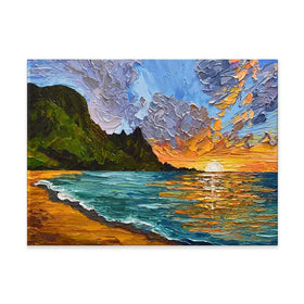 Vibrant Mountain Sunset Canvas Print Vibrant Mountain Sunset Canvas Print wall art product Olga Tkachyk
