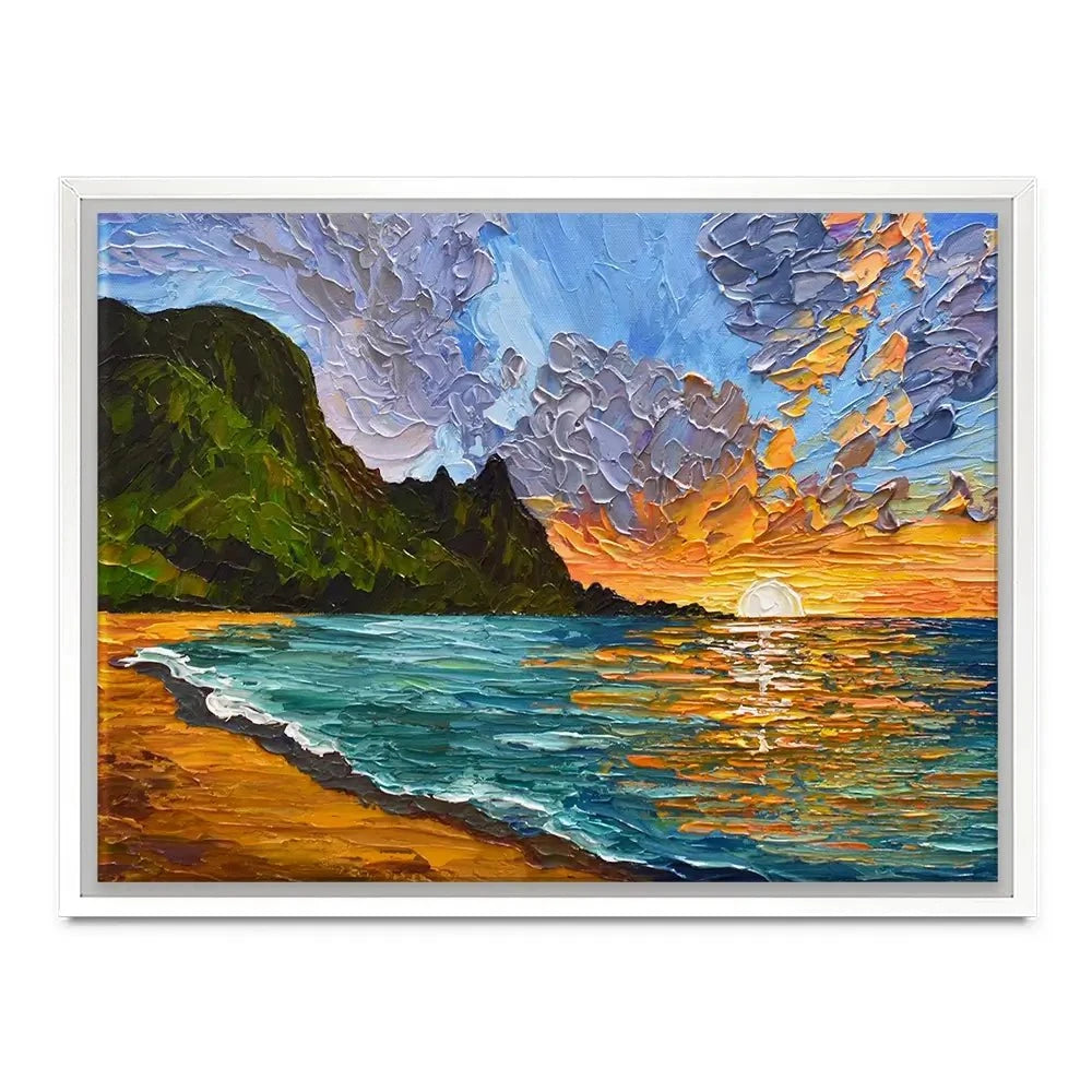 Vibrant Mountain Sunset Canvas Print Vibrant Mountain Sunset Canvas Print wall art product Olga Tkachyk