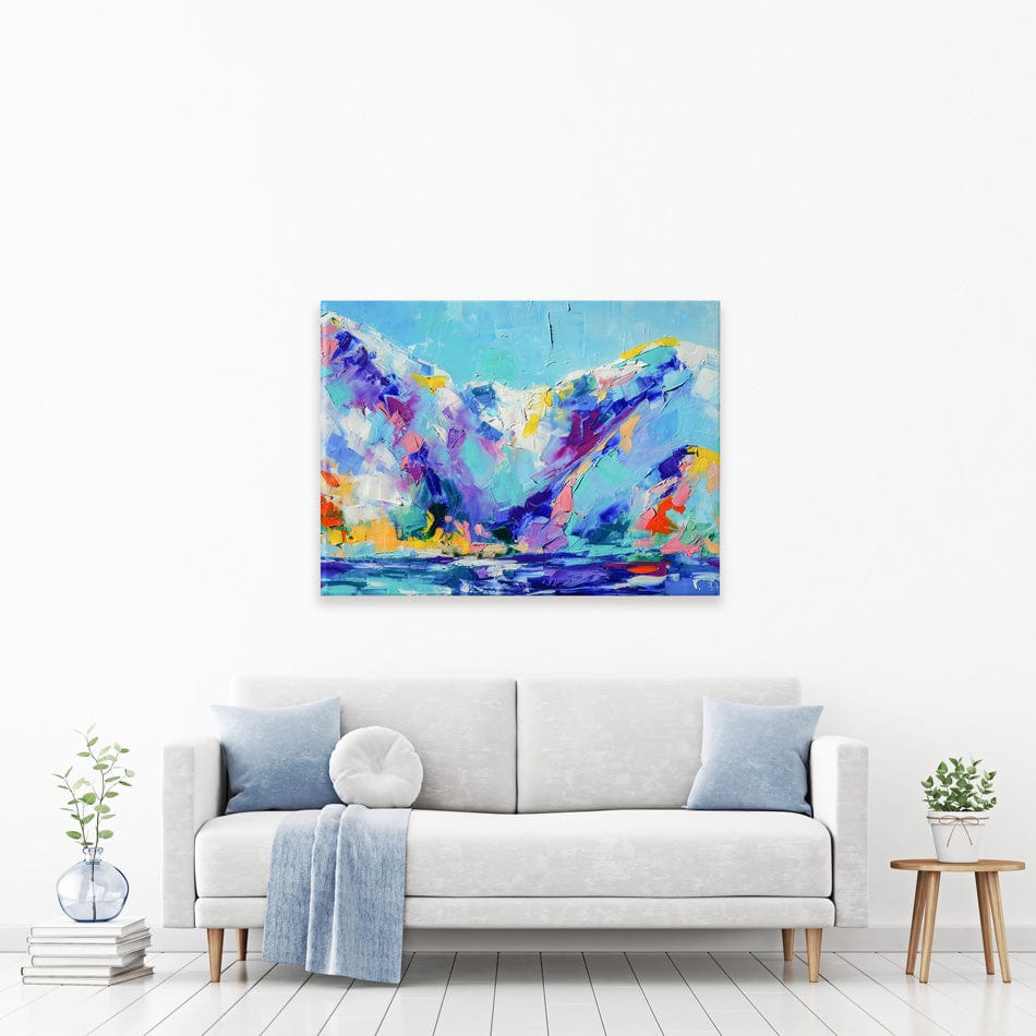 Vibrant Mountains Canvas Print wall art product Mari Dein / Shutterstock