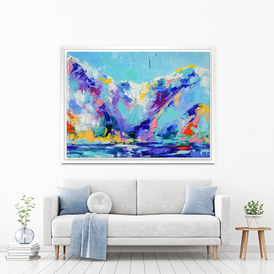 Vibrant Mountains Canvas Print wall art product Mari Dein / Shutterstock