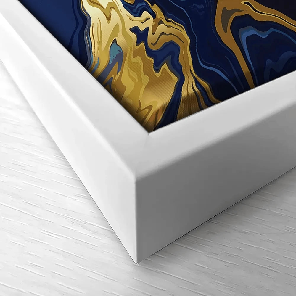 Vibrant Navy Marble Canvas Print Vibrant Navy Marble Canvas Print | Vibrant Navy Marble Artwork wall art product vectortwins / Shutterstock