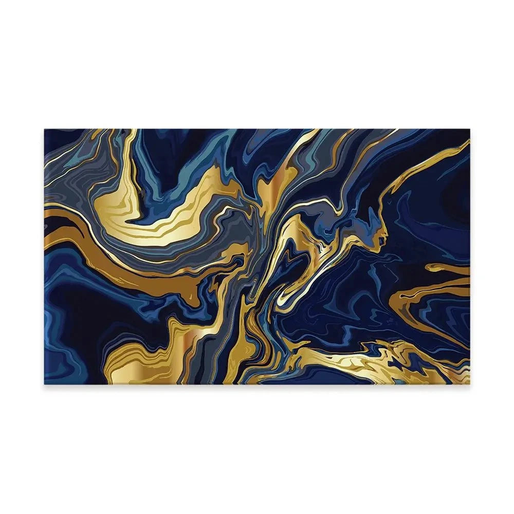 Vibrant Navy Marble Canvas Print Vibrant Navy Marble Canvas Print | Vibrant Navy Marble Artwork wall art product vectortwins / Shutterstock