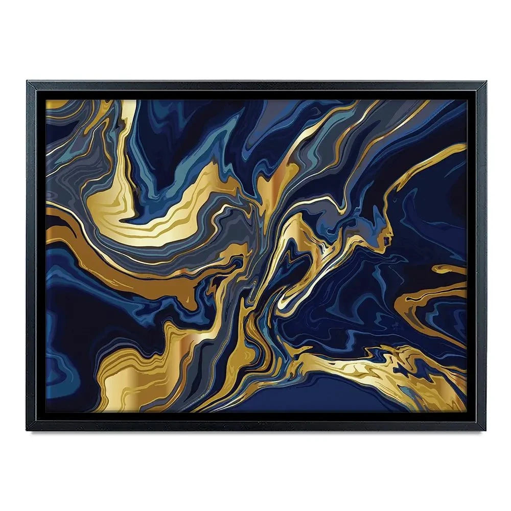 Vibrant Navy Marble Canvas Print Vibrant Navy Marble Canvas Print | Vibrant Navy Marble Artwork wall art product vectortwins / Shutterstock