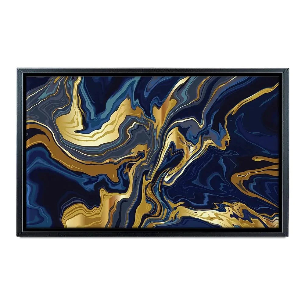 Vibrant Navy Marble Canvas Print Vibrant Navy Marble Canvas Print | Vibrant Navy Marble Artwork wall art product vectortwins / Shutterstock
