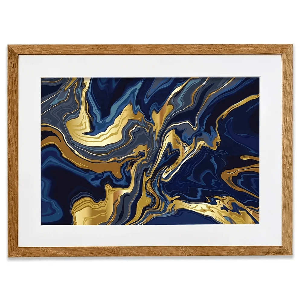 Vibrant Navy Marble Framed Art Print Vibrant Navy Marble Framed Art Print | Vibrant Navy Marble Artwork wall art product vectortwins / Shutterstock