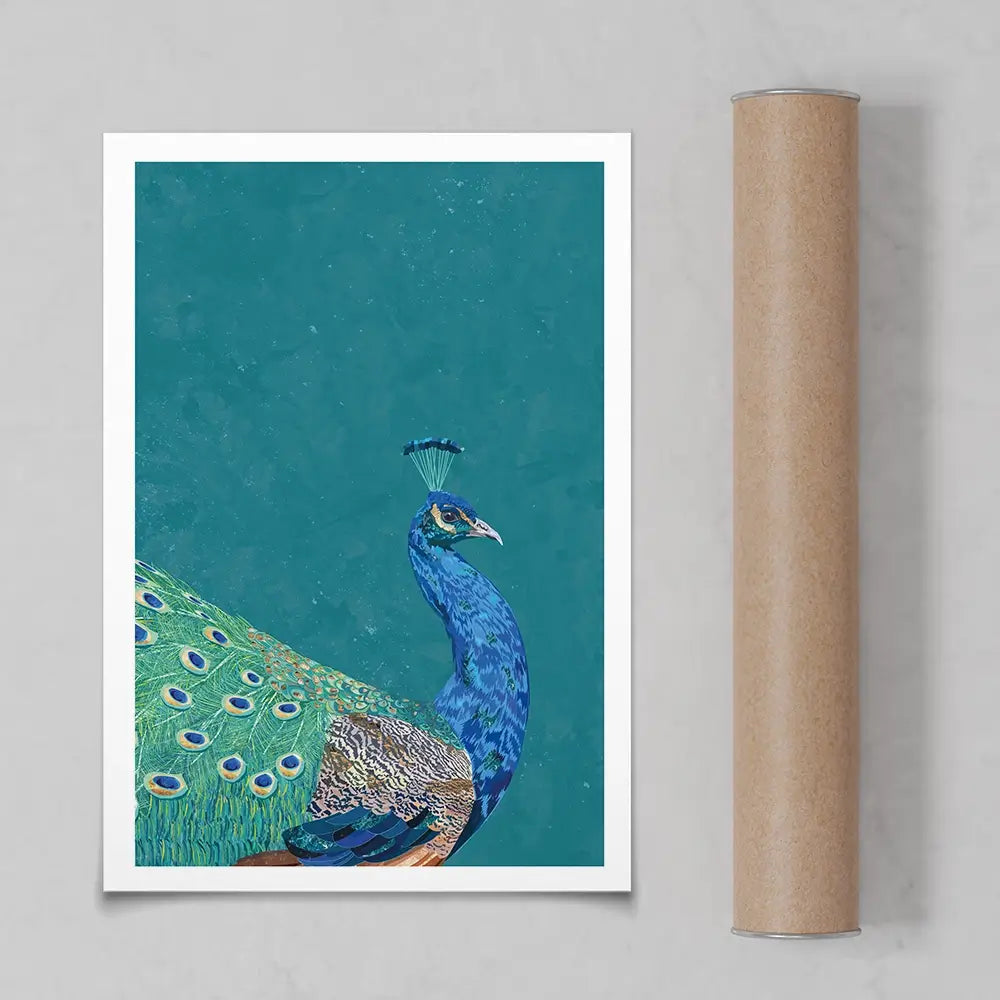 Vibrant Peacock Art Print Vibrant Peacock Art Print wall art product Sarah Manovski