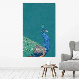 Vibrant Peacock Canvas Print Vibrant Peacock Canvas Print wall art product Sarah Manovski