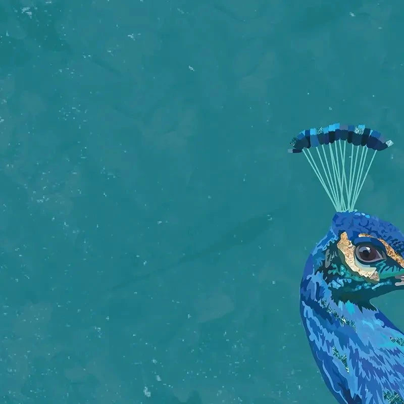 Vibrant Peacock Canvas Print Vibrant Peacock Canvas Print wall art product Sarah Manovski