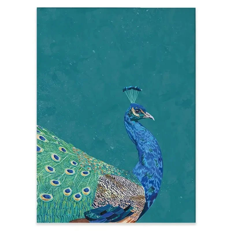 Vibrant Peacock Canvas Print Vibrant Peacock Canvas Print wall art product Sarah Manovski