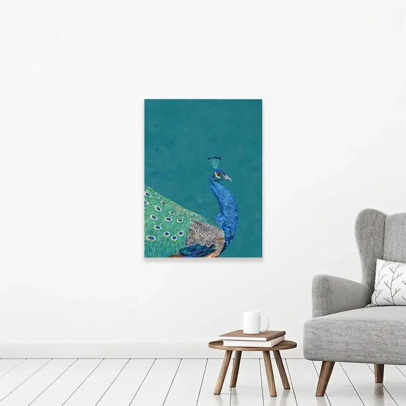 Vibrant Peacock Canvas Print Vibrant Peacock Canvas Print wall art product Sarah Manovski