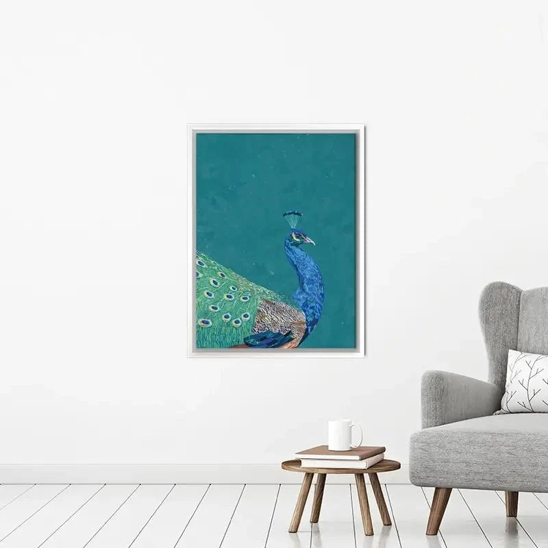 Vibrant Peacock Canvas Print Vibrant Peacock Canvas Print wall art product Sarah Manovski