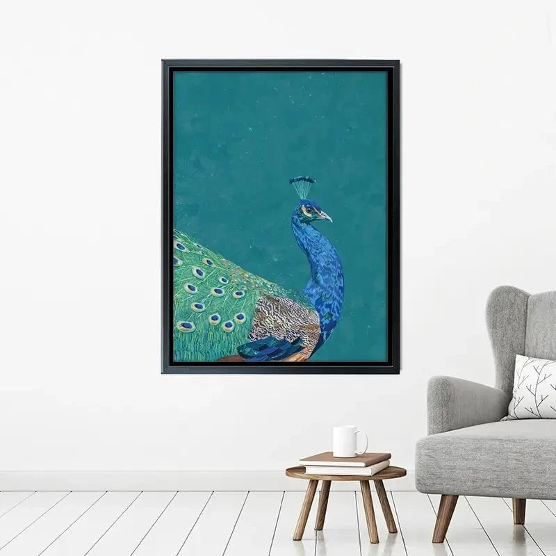 Vibrant Peacock Canvas Print Vibrant Peacock Canvas Print wall art product Sarah Manovski