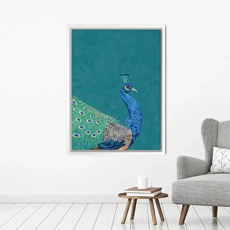 Vibrant Peacock Canvas Print Vibrant Peacock Canvas Print wall art product Sarah Manovski