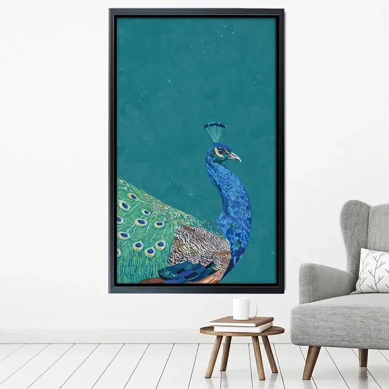 Vibrant Peacock Canvas Print Vibrant Peacock Canvas Print wall art product Sarah Manovski