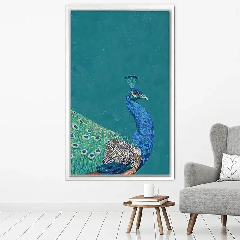 Vibrant Peacock Canvas Print Vibrant Peacock Canvas Print wall art product Sarah Manovski