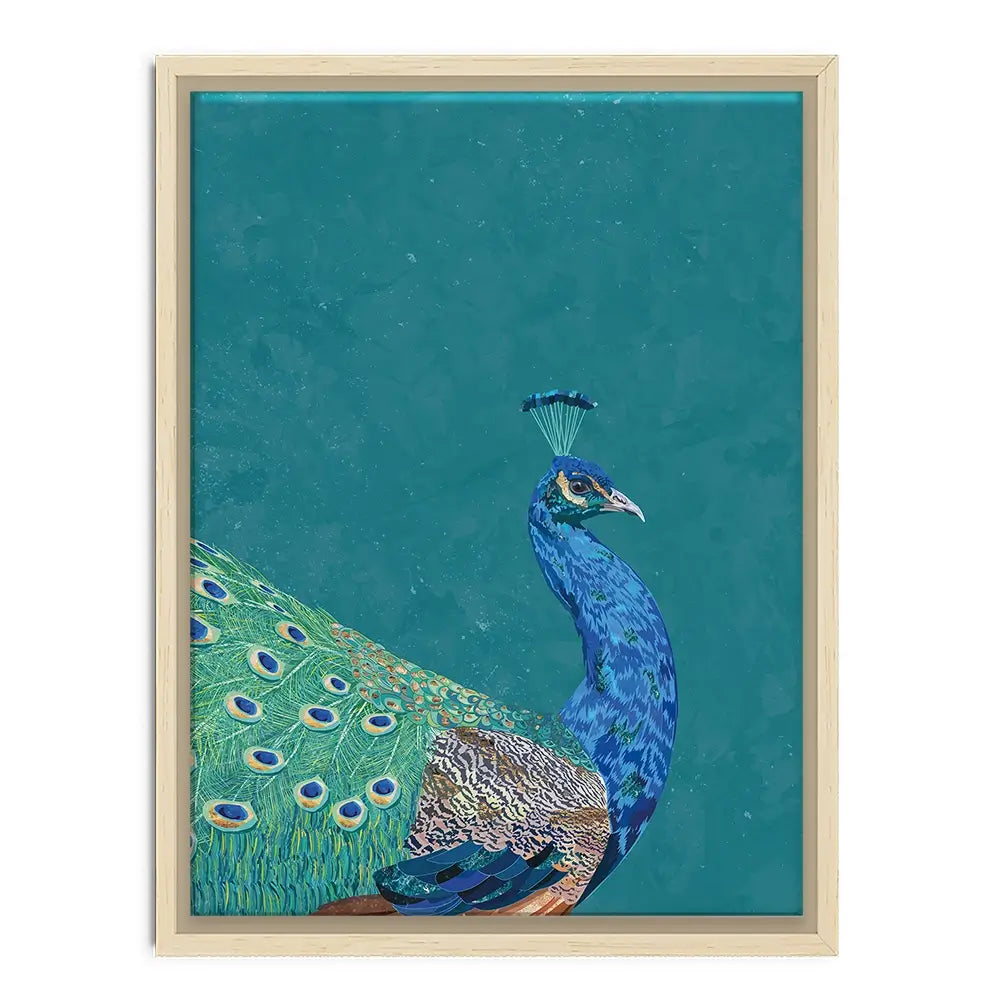 Vibrant Peacock Canvas Print Vibrant Peacock Canvas Print wall art product Sarah Manovski