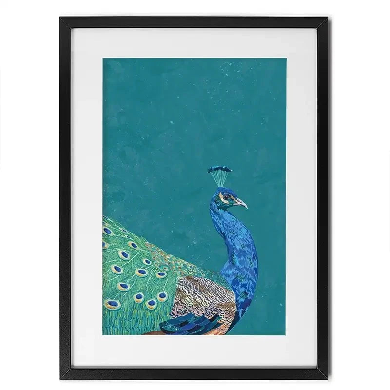 Vibrant Peacock Framed Art Print Vibrant Peacock Framed Art Print wall art product Sarah Manovski
