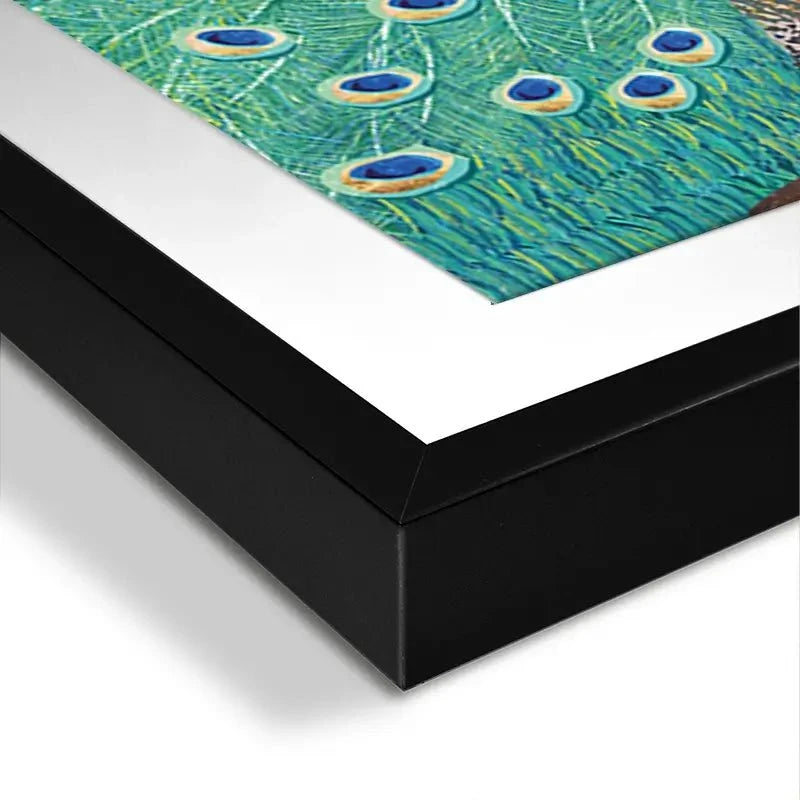 Vibrant Peacock Framed Art Print Vibrant Peacock Framed Art Print wall art product Sarah Manovski