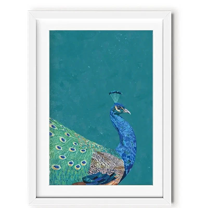 Vibrant Peacock Framed Art Print Vibrant Peacock Framed Art Print wall art product Sarah Manovski
