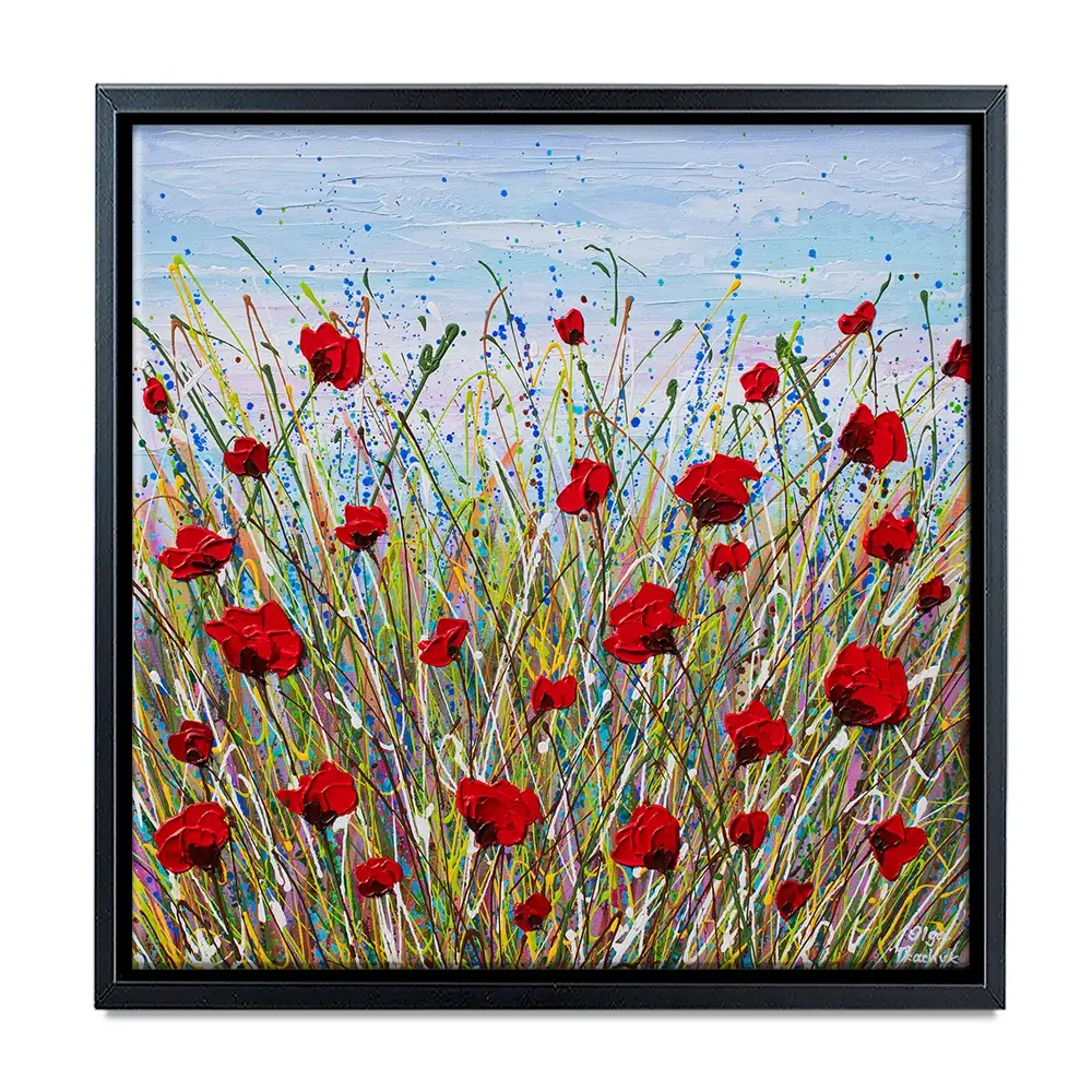 Vibrant Poppies Canvas Print Vibrant Poppies Canvas Print wall art product Olga Tkachyk