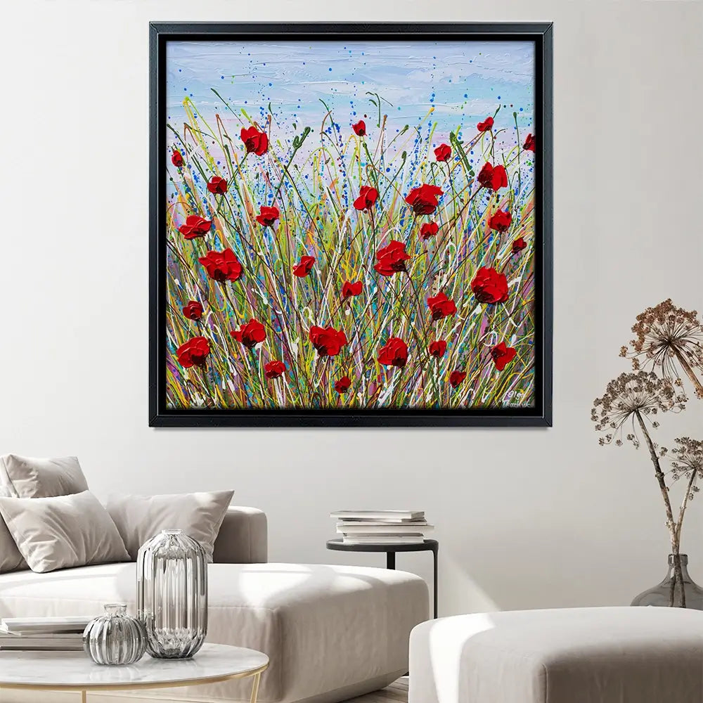 Vibrant Poppies Canvas Print Vibrant Poppies Canvas Print wall art product Olga Tkachyk