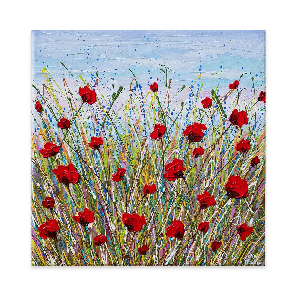 Vibrant Poppies Canvas Print Vibrant Poppies Canvas Print wall art product Olga Tkachyk